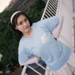 Raini瀨泥 花小熊印圖上衣