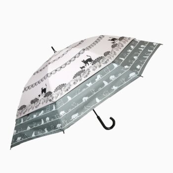 【Sugita】世界首創新機構 最強UV防護100％晴雨兩用變形傘 貓咪圖案（三色）