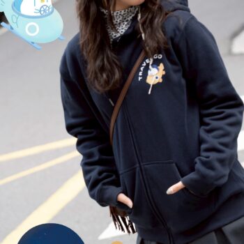 【阿企與魚魚】旅行企連帽外套