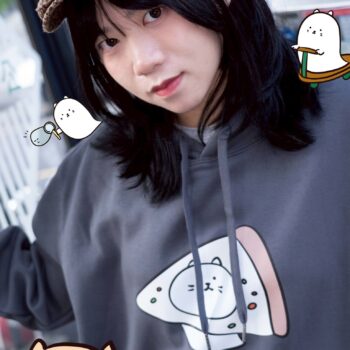 【山東饅頭/Sentimental】披薩連帽上衣