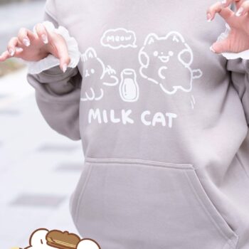  【薯樂棉棉島】Cat is Life連帽上衣 